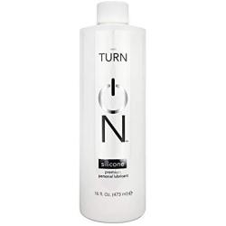 Turn On Personal Silicone Based Lubricant, 16 Ounce Bottle for Smooth Skin, Easy Clean-Up, and No Sticky Mess