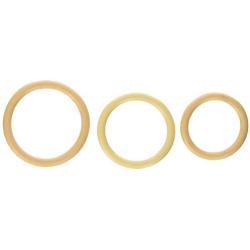 M2m Cock Ring, Nitrile, 3 Piece Set, Nude