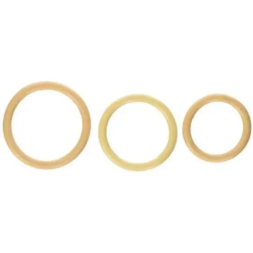 M2m Cock Ring, Nitrile, 3 Piece Set, Nude M2m Cock Ring, Nitrile, 3 Piece Set, Nude