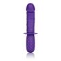 CalExotics Grip Thruster Probe – Waterproof G Spot Dildo for Women – Adult Silicone Dong Sex Toy for Couples - Purple