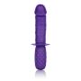 CalExotics Grip Thruster Probe – Waterproof G Spot Dildo for Women – Adult Silicone Dong Sex Toy for Couples - Purple