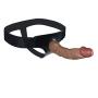 Full 7.87 Inches Suction Strap On Role Play - Adjustable Wear Relax Rod Soft Big Huge Size Toy - Brown - Guojipinpai