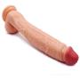 XL-Massagers 12 Inch Simulation Huge Long Lifelike Big Monster Massage Wand Handsfree Female Personal Massager (Color : Beige)