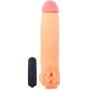 Vibrating 2" Penis Extension Sleeve For Men Realistic Texture and Vibrating Bullet for Clit Stimulation
