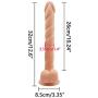 Quiet Power 12in Extra Huge Size Massager for Women Men Discreet Package - Péggîng Stráp ôn Only Sold by CFKTY (Beige)