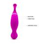 Magic Wand Massager - Safe Medical Grade Silicone - Waterproof Massager - Mini Body Outdoor Travel for Easy Carry