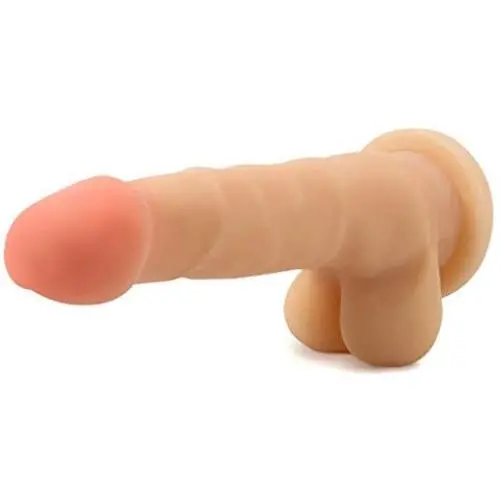 Eden 7.75" Realistic Flexible Internal Spine Dual Density Dildo w/Balls and Suction Cup (Beige) Eden 7.75" Realistic Flexible Internal Spine Dual Density Dildo w/Balls and Suction Cup (Beige)
