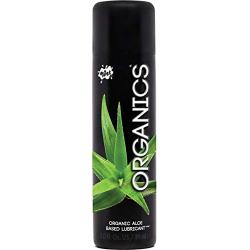 Wet Organics Lubricant, High Quality Aloe Based All Natural Organic Non-Sticky Long Lasting Lube 3.0 fl.oz/ 89mL