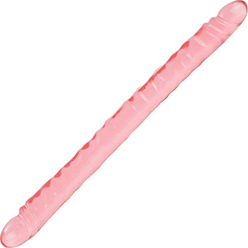California Exotics Slim Jim Duo Super Slim Double Dong, Veined, 17.5"