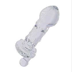 WRZHL Transparent Hand-held Glass Wand Lifelike Dildo Women Couple Health Massage Toy Tshirt Skirt