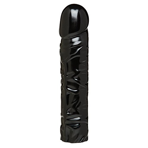 Doc Johnson Vac-U-Lock CodeBlack - 8 Inch Classic Dong - F-Machine and Harness Compatible Dildo