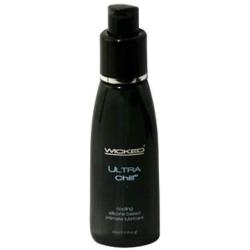 Wicked Sensual Care Collection Ultra Chill Silicone Based Lubricant Fragrance Free, 2 Ounce