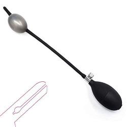 Inflatable P-ËËnnis PlǗg Cǎǎtheter SóÚnd Gasbag Úrèthrǎ-l Dilatǒǒr Stretching Prǒ-ǒstate Stimulatǒǒr Massager for Men