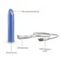 We-Vibe Tango, Rechargeable Bullet Vibe with Precision tip for Clitoral Stimulation, Blue + 30 ml We-Vibe Lube We-Vibe Tango, Rechargeable Bullet Vibe with Precision tip for Clitoral Stimulation, Blue + 30 ml We-Vibe Lube