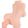 Mini Sex Doll Male Masturbator TPE Adult Toy Lifelike Female Torso TPE Doll for Men Male Sex Toy Masturbation Sex Toys with Big Breast (10×6.2×4in)
