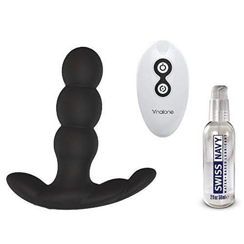 360 Degree Rotating P Stimulator Pearl & Swiss Navy 2 Oz Water-Based Lubricant