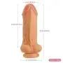 JSCRlove 10.6 Inch Flesh Clear Díldɔ Toys Realistic Dual Density Toy Real Feel Toy with Strong Base Women Underwear JSCRlove 10.6 Inch Flesh Clear Díldɔ Toys Realistic Dual Density Toy Real Feel Toy with Strong Base Women Underwear