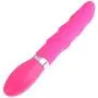 Loveria Vibrating Multispeed Silicone Lovers Ribbed Screw Thread Dildo 100% Pure Medical Grade Silicone Waterproof 10 Powerful Functions G-spot Vibrator Sex Toy for Adults(Pink)