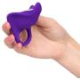 Calexotics SE-0077-75-3 Silicone Rechargeable Remote 12 Function Vibrating Waterproof Pleasure Ring, Purple
