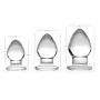 Triplets 3 Piece Glass Anal Plug Kit Triplets 3 Piece Glass Anal Plug Kit