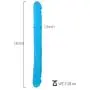 MATATA Realistic 13.2 Inch Double Dildo Dong Fake Penis Adult Sex Toys for Female Masturbation(Blue)
