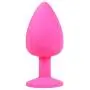 Big & Pretty Anal Sex Butt Plug - Silicone Toy - Clear Jewel - Small Large