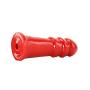 Doc Johnson American Bombshell - B-7 Warhead - Vac-U-Lock and F Machine Compatible Dildo or Butt Plug - Cherry Bomb Red