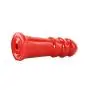 Doc Johnson American Bombshell - B-7 Warhead - Vac-U-Lock and F Machine Compatible Dildo or Butt Plug - Cherry Bomb Red