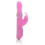 CalExotics 7-Function Silicone Jack Rabbit - Vibrator With Rotating Shaft - Waterproof Vibe Sex Toys for Couples - Adult Clitoral G Spot Massager - Pink
