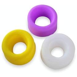 LeLuv Universal Silicone Sleeves Premium Set of 3 for 2.0 inches-2.5 inches Cylinders One of Each Size