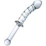 JSFQ Sex 22.5cm Manual Massaging Stick with Handle Womens Happy TOI Simulation Glass Penis Sunglasses Skirt Jeans (Color, Clear),Red (Color : Blue, Size : Clear)