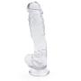 LLFX Jeans Lesbian Erotic Màssage Wand Transparent Silicone One Hundred Percent Waterproof with Suction Cup Backpack