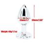Small Anal Butt Plug, Eastern Delights 1 Pcs Beginners Metal Anal Training Sex Toys for Couples, Random Color