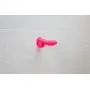 Pure Love 7 Inch Silicone Dildo with Suction Cup, Ribbed Neon Pink Dong, Adult Sex Toy, Fantasy Non-Realistic Dildo