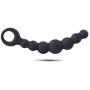 ❤ Moafh Soft Silicone Beads Plug Back Neck Massage Vibrantor for Women Men Couple - Black