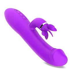 QYIYA 10 Modes Licking Vibrartoring Wand Didos Toys for Woman, Waterproof G Spotter Pleasure Vibrarter for Women Quiet & Powerful