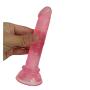 Hands Free Massage Wand Didoes for Adult Women Relax Toys-with Strong Suction Cup- Waterproof Safe PVC Tools -14.5cm (Color : Pink)