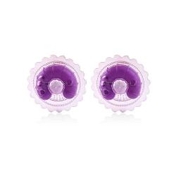 YTYC 2 Pcs Womens Breast Nipple Massager Sexual Dual Shock Vibration Chest Massage Vibratorsï¼ˆpurpleï¼‰