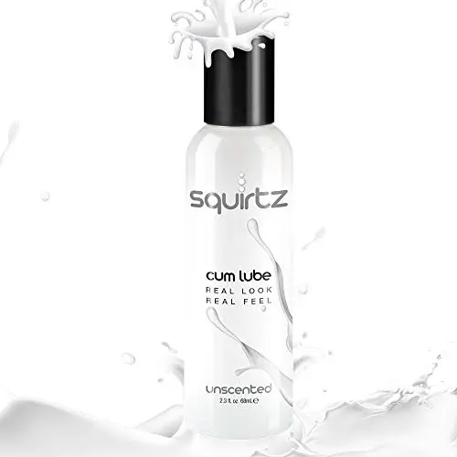 CyberSkin Squirtz Cum Lube, Unscented, White, 2.3 Fl. Oz. Travel-Friendly Size, Creamy Life-Like Manjuice, Personal Lubricant for Men, Women & Couples CyberSkin Squirtz Cum Lube, Unscented, White, 2.3 Fl. Oz. Travel-Friendly Size, Creamy Life-Like Manjuice, Personal Lubricant for Men, Women & Couples
