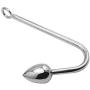 FST Stainless Steel Anal Hook, Buttplug Hook with 3 Interchangeable Heart Balls BDSM Slave Games Anal Sex Toys for Couple Gay Lesbian