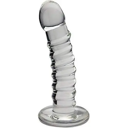 Blown Basic Curve Spiral Clear Dildo Blown Basic Curve Spiral Clear Dildo