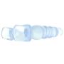 Doc Johnson Crystal Jellies - Anal Delight Trainer Kit - Small-Large - Suction Cup Base - Clear