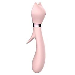 Wonderful Gifts - Cute Cat Head Shape Personal Body Wand Massager - With 7 powerful speeds to effectively relieve muscle soreness and body aches - the best massage artifact.