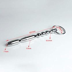LLFX 12cm Anti-Off Bracelet Design SM Alternative Toys Stainless Tube Urethrǎl Tube for Man T-Shirt