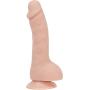 Pure Love 7.5 Inch Silicone Dildo with Suction Cup, Beige Color Dong, Adult Sex Toy
