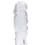 LLFX Jeans Lesbian Erotic Màssage Wand Transparent Silicone One Hundred Percent Waterproof with Suction Cup Backpack