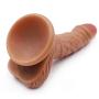 Labibing 6.1 Inch Simulation D-i-CKS Double Layer Silicone Massage with Strong Suction Cup - 100% Waterproof Labibing