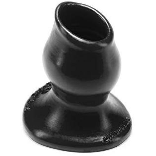 Oxballs Pighole S Hollow Butt Plug, Black, 122 Gram