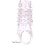 SlimCharger Ribbed Enlarger Sleeve Girth Enhancer Ring Toy for Men