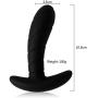 Zemalia Sally Vibrating Silicone Anal Vibrators Adult Sex Toys Vibe for Men or Couples G-Spot Stimulator for Female Masturbation Discreet Package(Black)
